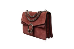 Gucci Dionysus Suede Medium Bag Dark Dusty Pink