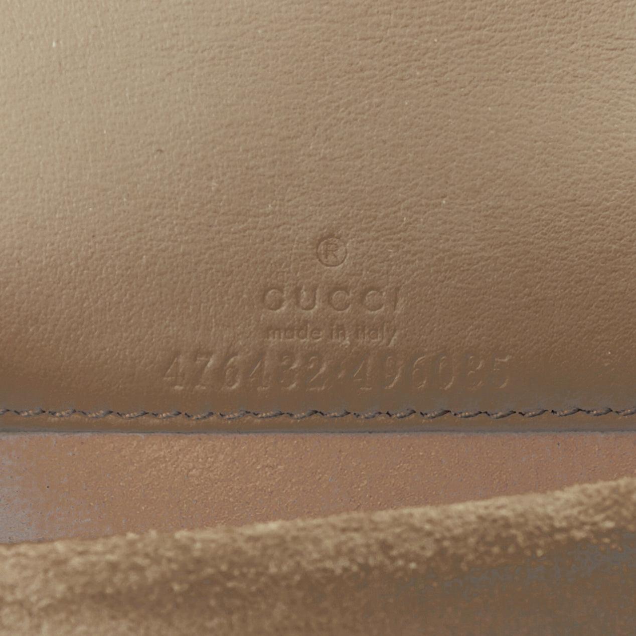 GUCCI Dionysus Supreme Super Mini beige monogram silver buckle crossbody bag For Sale 5