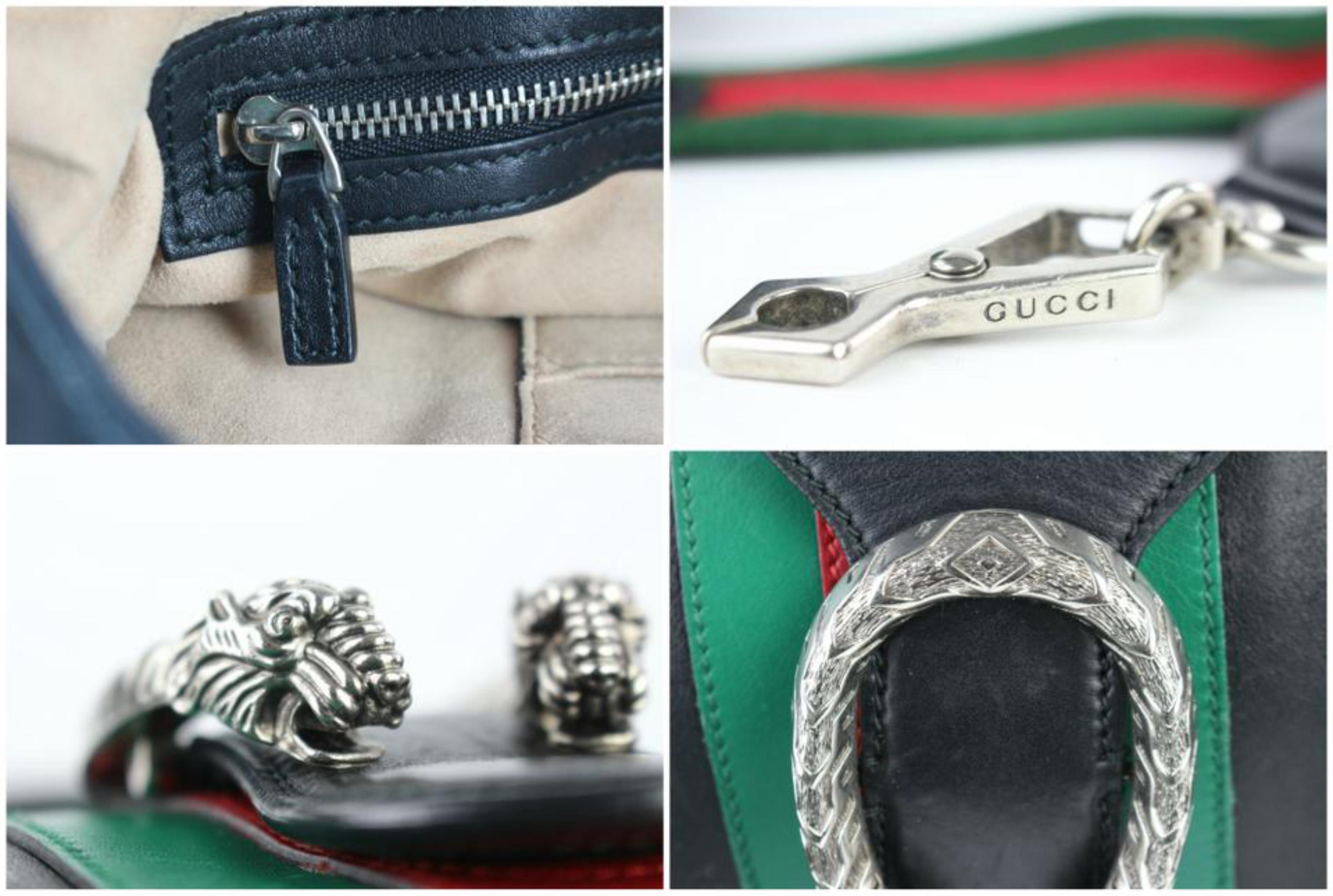 Gucci Dionysus Web 2way Hobo 8gj0111 Black Leather Shoulder Bag For Sale 2