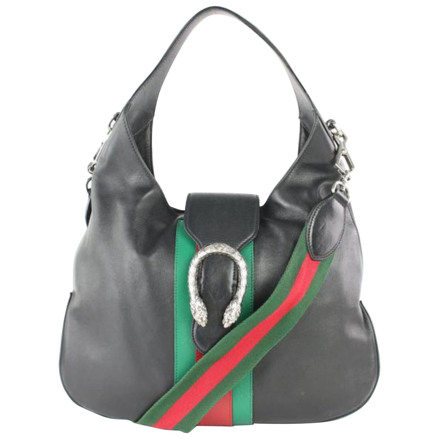 Gucci Dionysus Web 2way Hobo 8gj0111 Black Leather Shoulder Bag For Sale