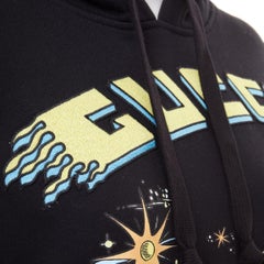 GUCCI DISNEY 2021 Runway Flash Space embroidered Donald Duck print fleece hoodie