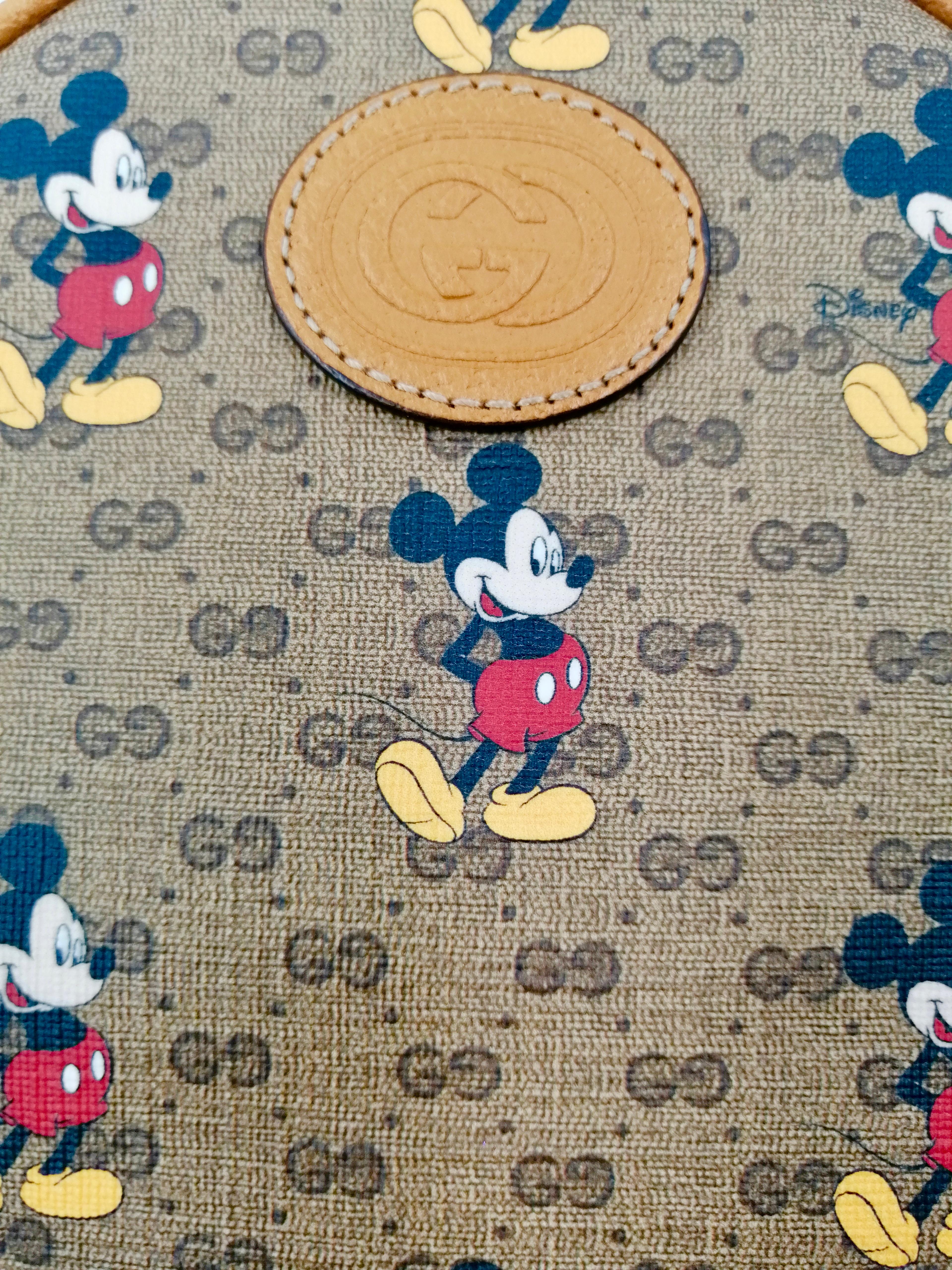 GUCCI DISNEY round GG backpack Mickey Mouse For Sale 1