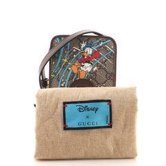 Gucci Disney Donald Duck Phone Case Crossbody Bag Printed GG Coated Canvas