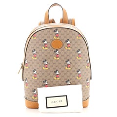 Gucci Disney Mickey Mouse Backpack Printed Mini GG Coated Canvas Small