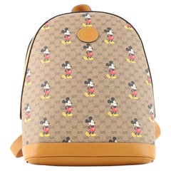 Gucci Disney Mickey Mouse Rucksack aus beschichtetem Segeltuch, Mini GG