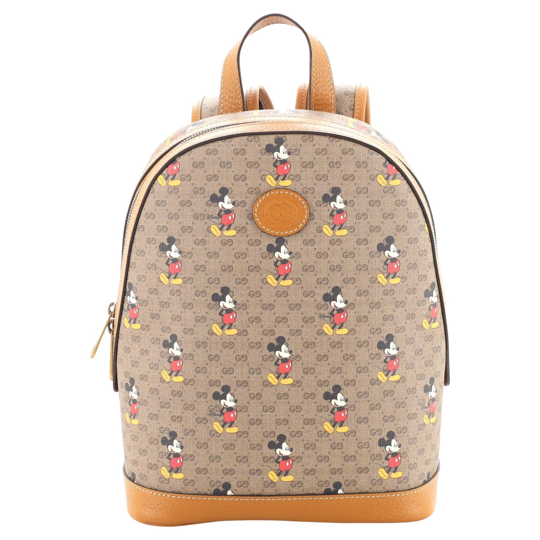 Gucci Disney Mickey Mouse Backpack Printed Mini GG Coated Canvas Small at  1stDibs | gucci mickey mouse backpack, gucci backpack disney, gucci disney  backpack