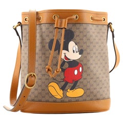 Gucci Disney Mickey Mouse Bucket Bag Printed Mini GG Coated Canvas