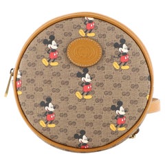 Sac à dos rond Mickey Mouse Gucci Disney imprimé Mini GG enduite 