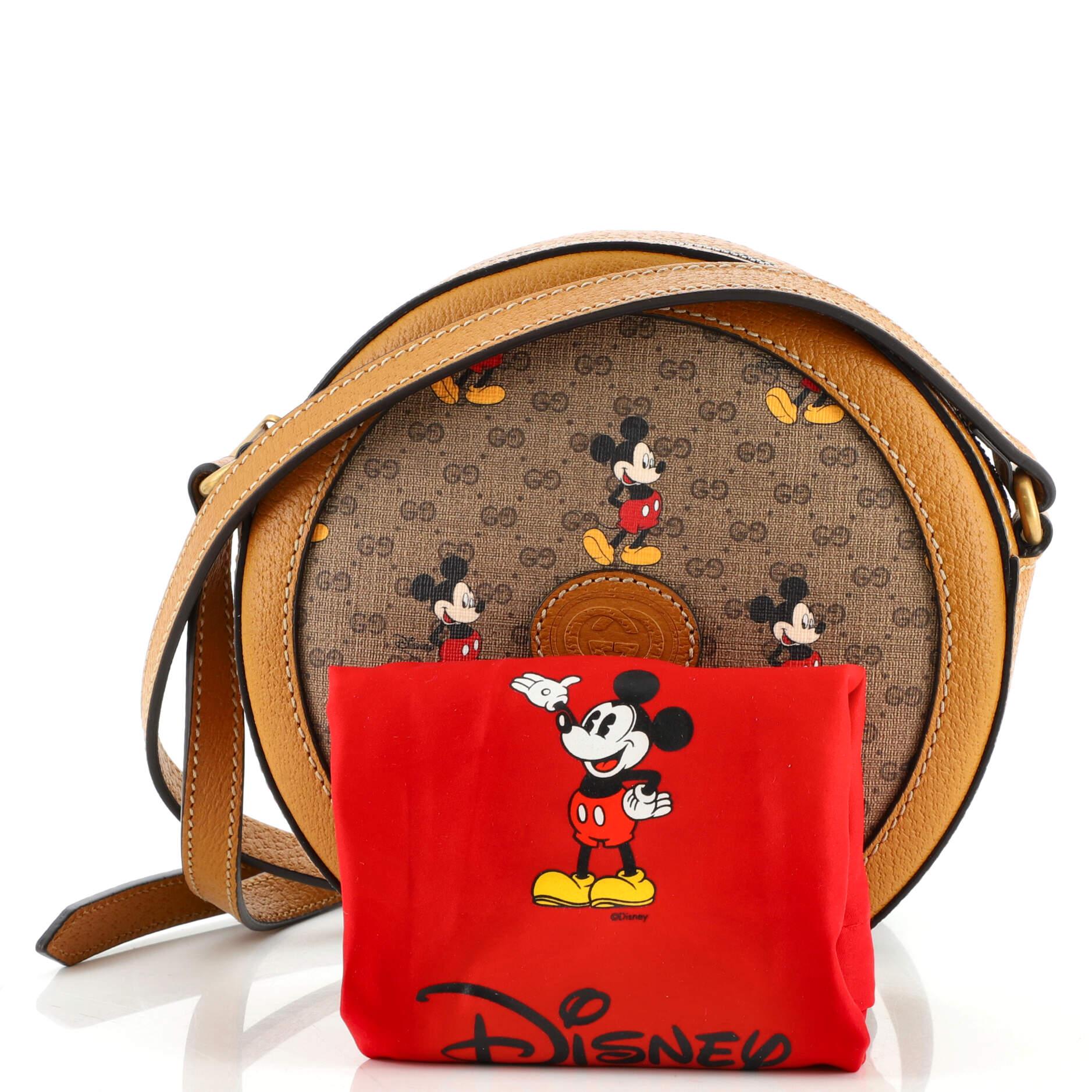 GUCCI Mickey Mouse Round Shoulder Bag, Women's Fashion, Bags