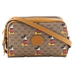 Gucci Disney Mickey Mouse Shoulder Bag (Outlet) Printed Mini GG Coated Ca