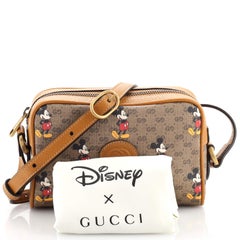 Gucci Disney Mickey Mouse Shoulder Bag Printed Mini GG Coated Canvas Mini