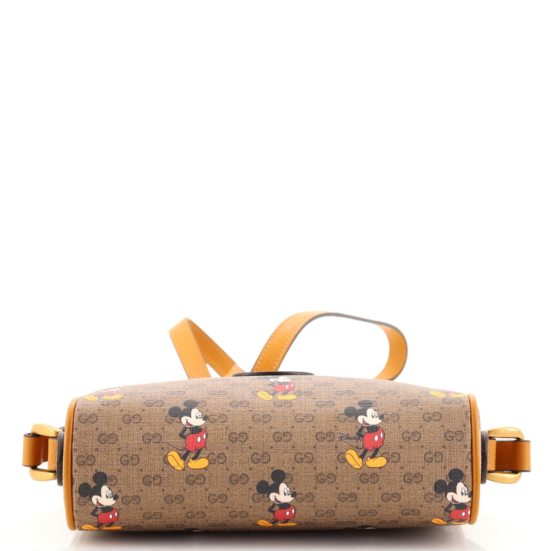 Gucci Disney Mickey Mouse Shoulder Bag Printed Mini GG Coated Canvas Mini 1