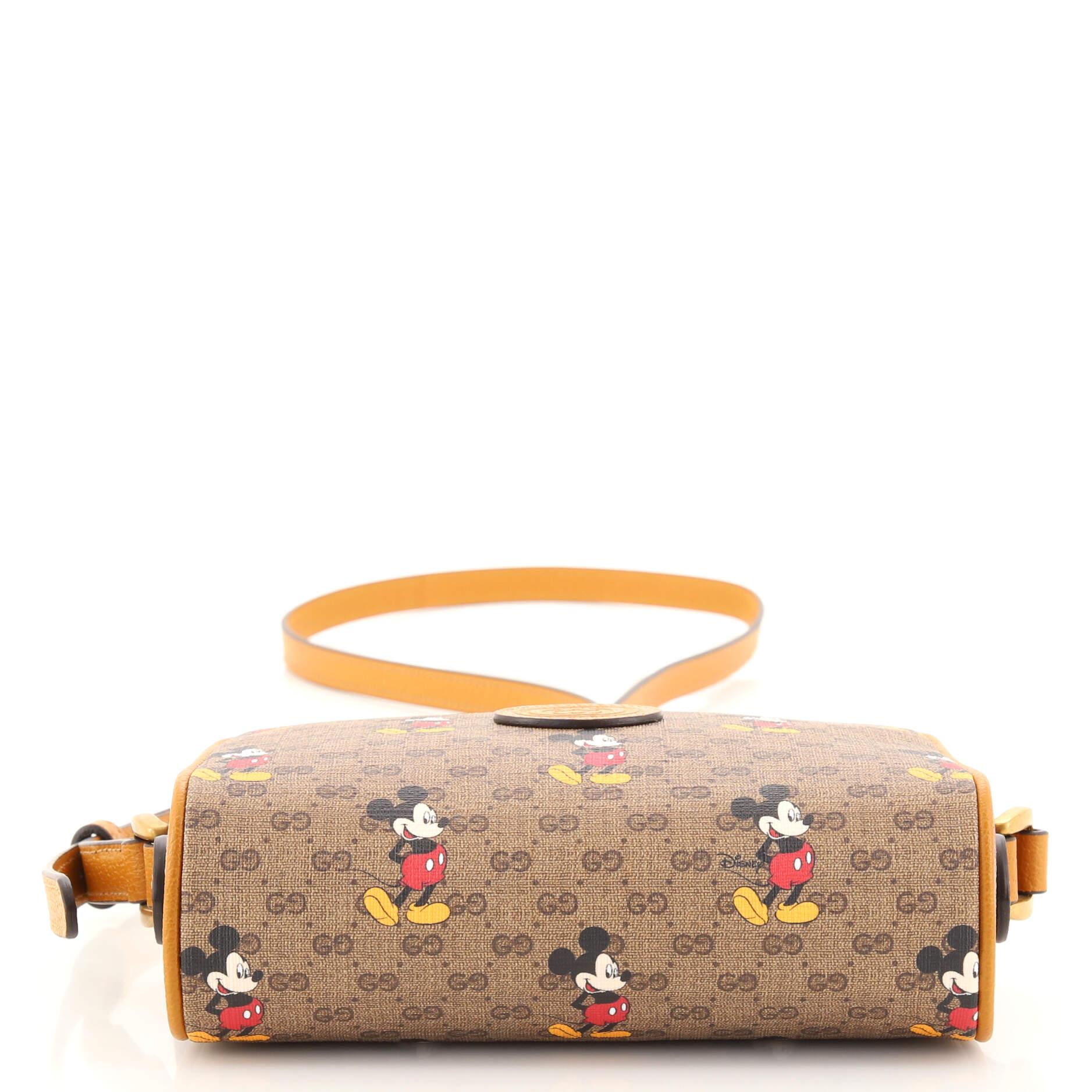 Gucci Disney Mickey Mouse Shoulder Bag Printed Mini GG Coated Canvas Mini 1
