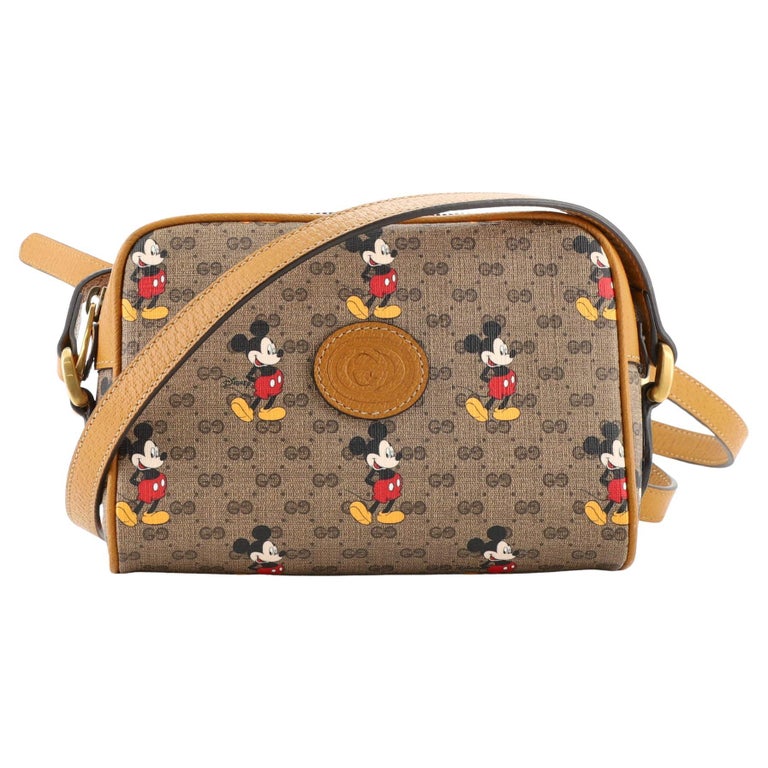 Gucci Disney Mickey Mouse Shoulder Bag Printed Mini GG Coated Canvas Mini  at 1stDibs | gucci mickey mouse pouch, gucci mickey mouse shoulder bag