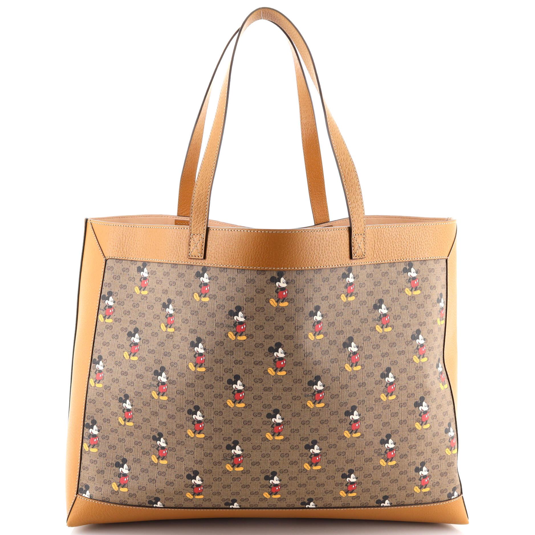 Gucci Disney Mickey Mouse Soft Open Tote gedruckt Mini GG beschichtetem Segeltuch Medium bei 1stDibs mickey mouse umhangetasche mickey tasche