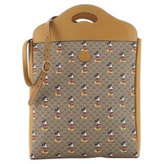 Gucci Disney Mickey Mouse Top Handle Tote Printed Mini GG Coated Canvas Large