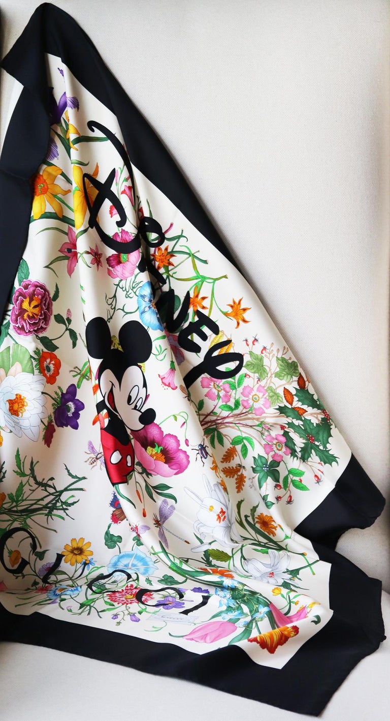 Gucci + Disney Printed Silk Twill Scarf at 1stDibs