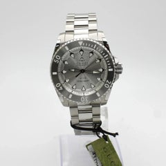 Gucci Dive 40MM Steel Dial Mens Silver Dial Automatic Watch YA136354