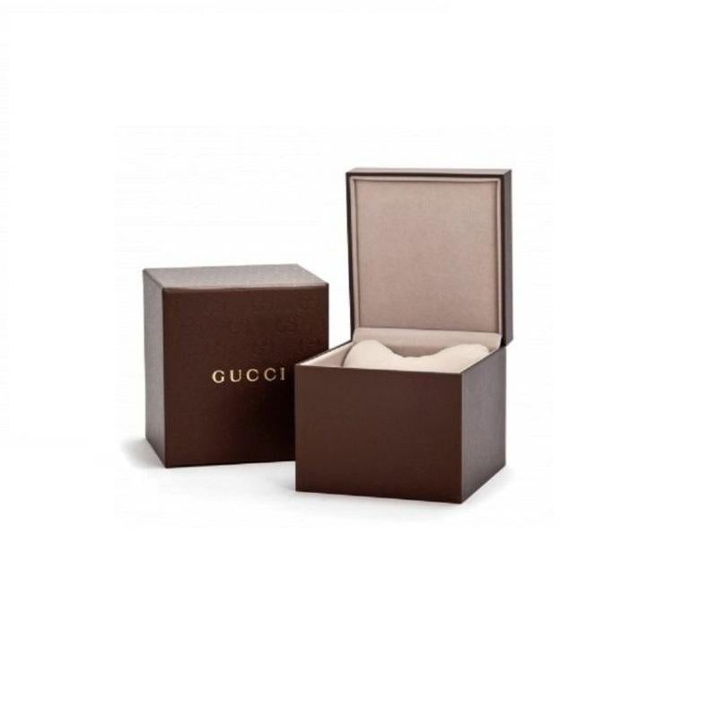 Gucci Dive XL Edelstahl-Armbanduhr mit schwarzem Zifferblatt YA136208A für Damen oder Herren im Angebot