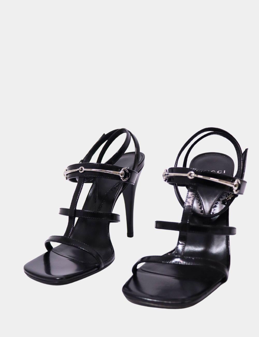 Gucci Divine sandali in pelle impreziositi da morsetti EU 37 In condizioni Nuovo in vendita a Amman, JO