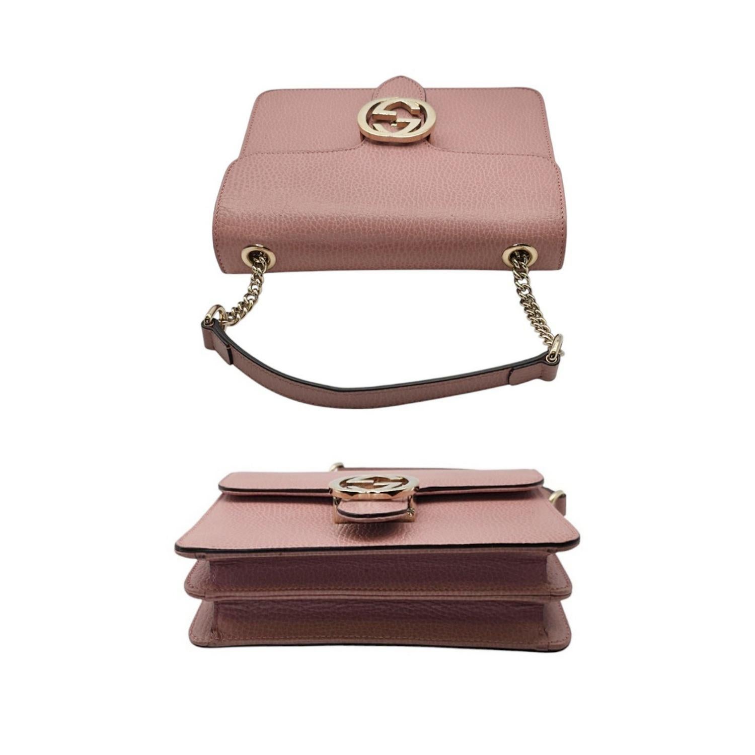 Gucci Dollar Calfskin Interlocking G Petit sac à bandoulière Bon état - En vente à Scottsdale, AZ