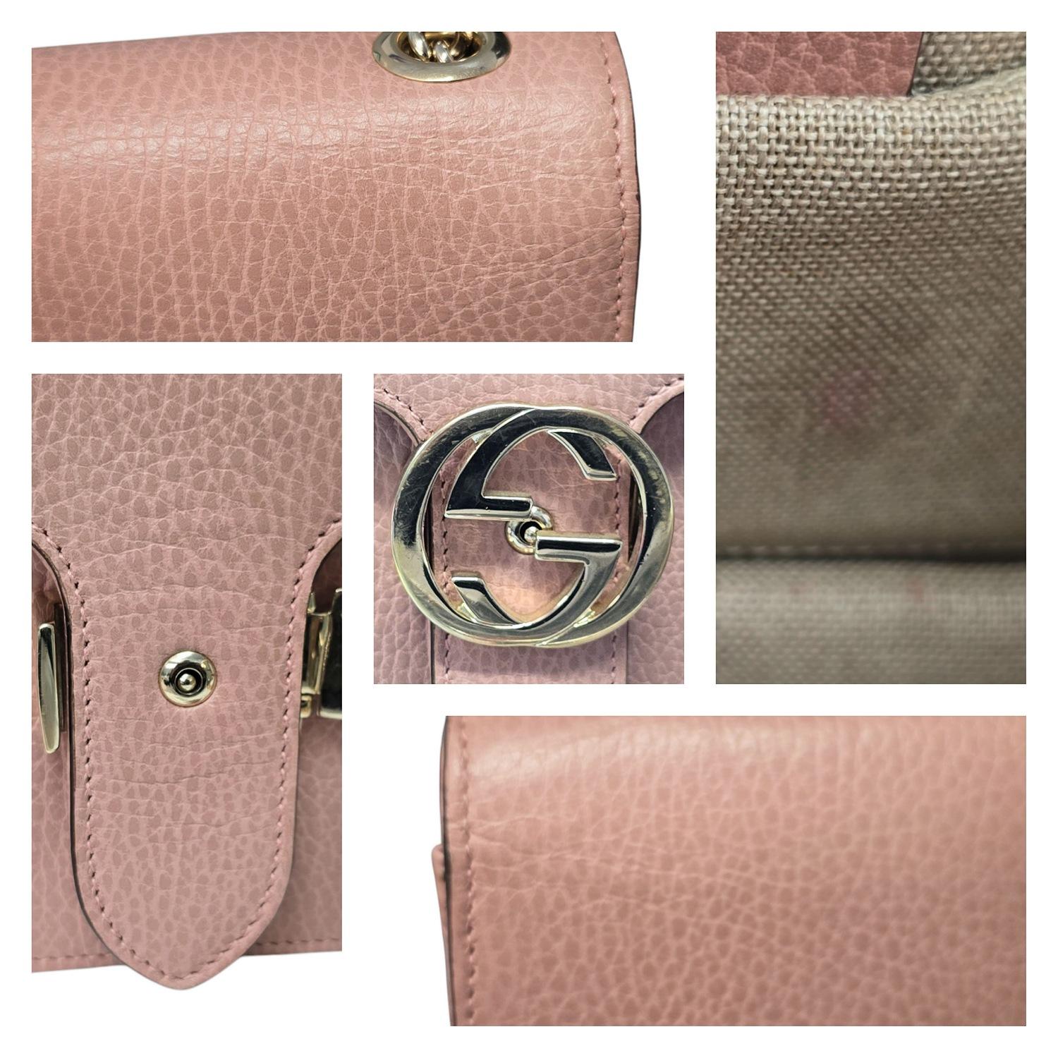Gucci Dollar Calfskin Interlocking G Petit sac à bandoulière en vente 4