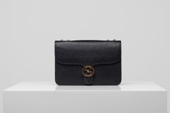 Gucci Dollar Calfskin Interlocking GG Bag Black