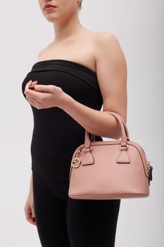 Gucci Dollar Calfskin Small GG Charm Dome Bag Soft Pink