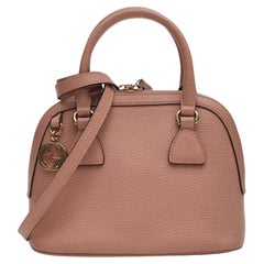 Gucci Dollar Calfskin Small GG Charm Dome Bag Soft Pink