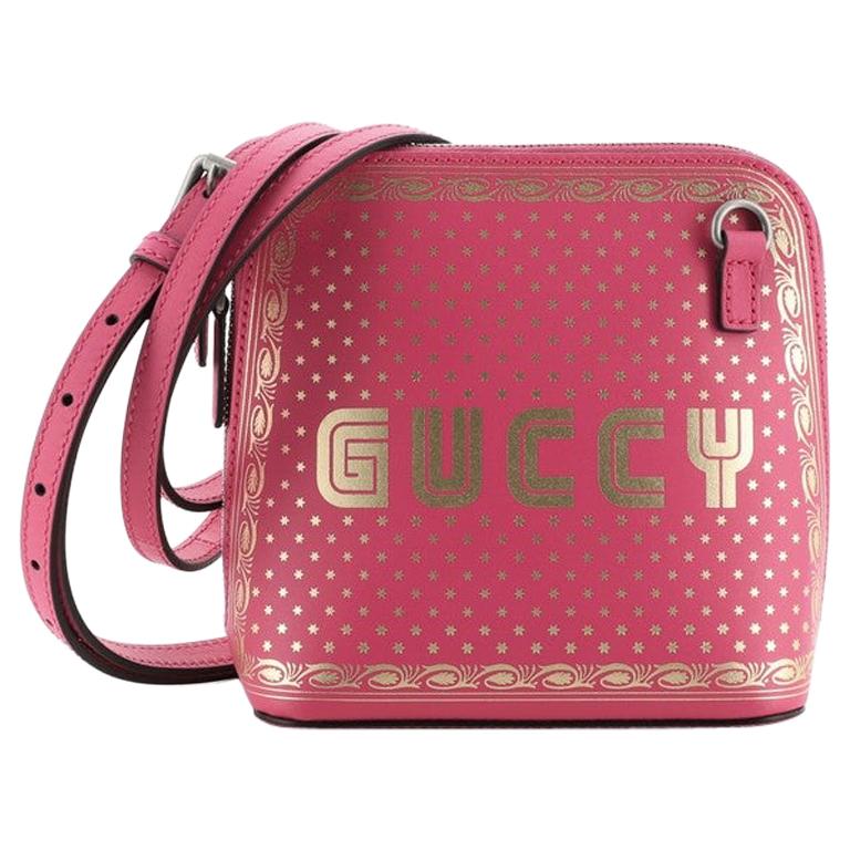 Gucci Dome Crossbody Bag Limited Edition Printed Leather Mini