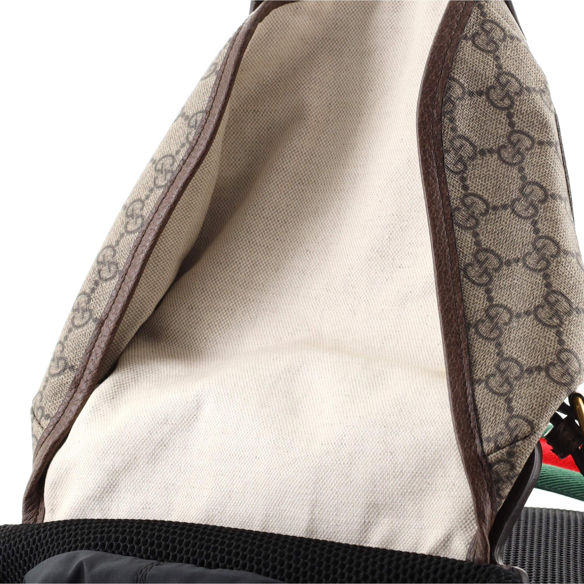 Gucci Donald Duck Soft Rucksack GG aus beschichtetem Segeltuch mit Applique groß 2
