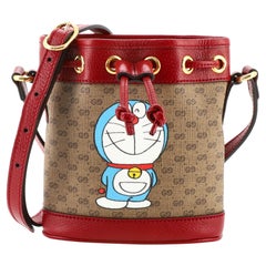Gucci Doraemon Bucket Bag Printed Mini GG Coated Canvas Mini