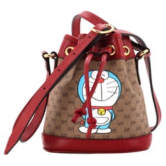Gucci Doraemon Bucket Bag Printed Mini GG Coated Canvas Mini