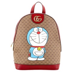 Gucci Doraemon Ophidia Backpack Printed Mini GG Coated Canvas Small