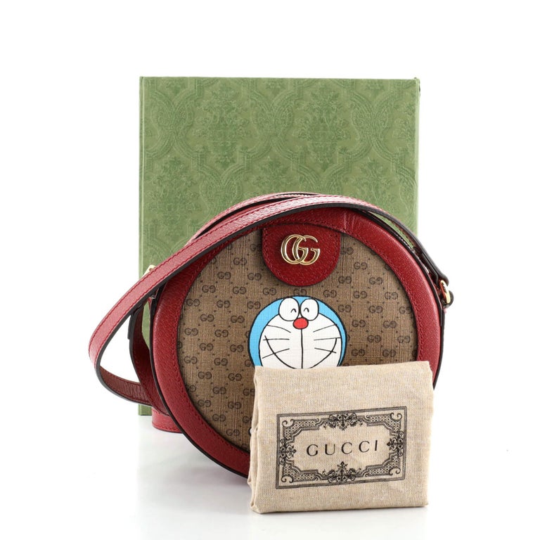 gucci doraemon round bag