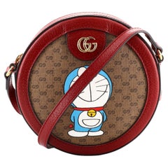Gucci Doraemon Bedruckte Mini GG Umhängetasche aus beschichtetem Segeltuch