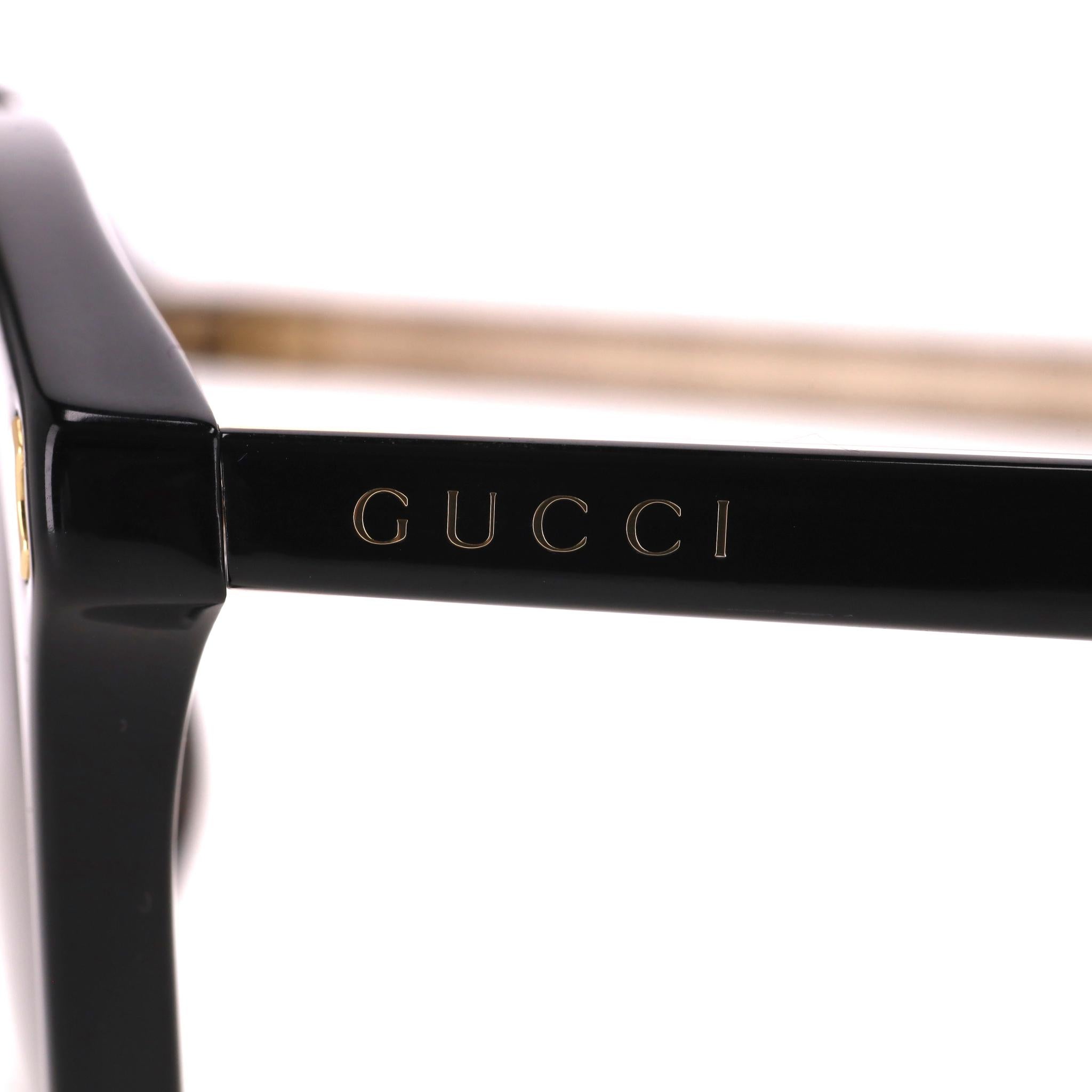 De las mujeres Gafas de sol de aviador con doble puente Gucci en venta