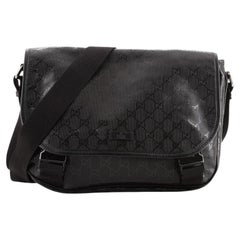 Gucci Double Buckle Messenger Bag GG Imprime Medium