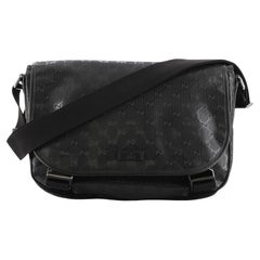 Gucci Messenger Bag mit doppelter Schnalle GG Imprime Medium