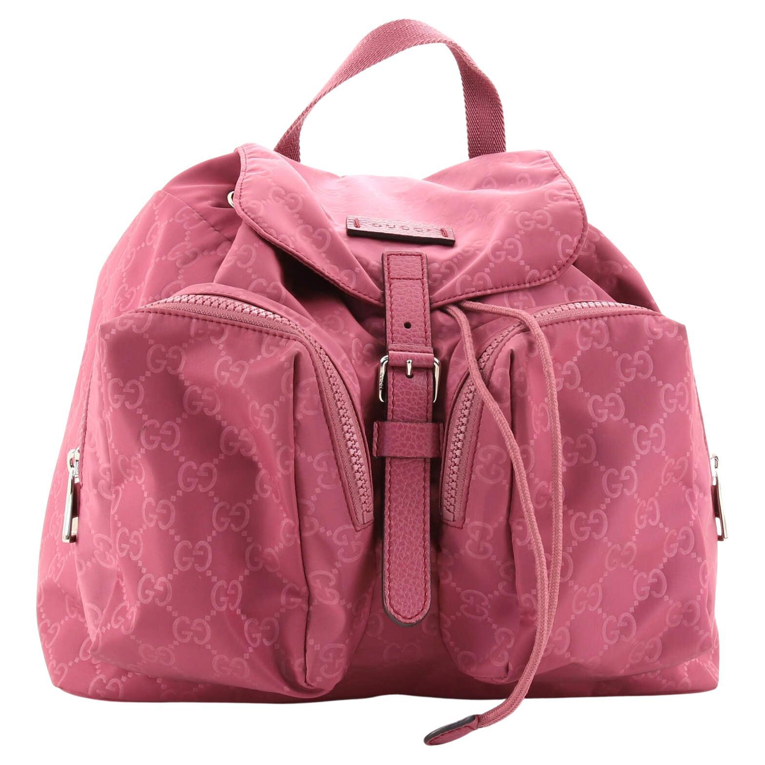 Gucci Double Front Pocket Backpack Guccissima Nylon at 1stDibs gucci