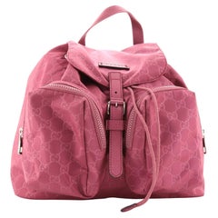 Gucci Double Front Pocket Backpack Guccissima Nylon
