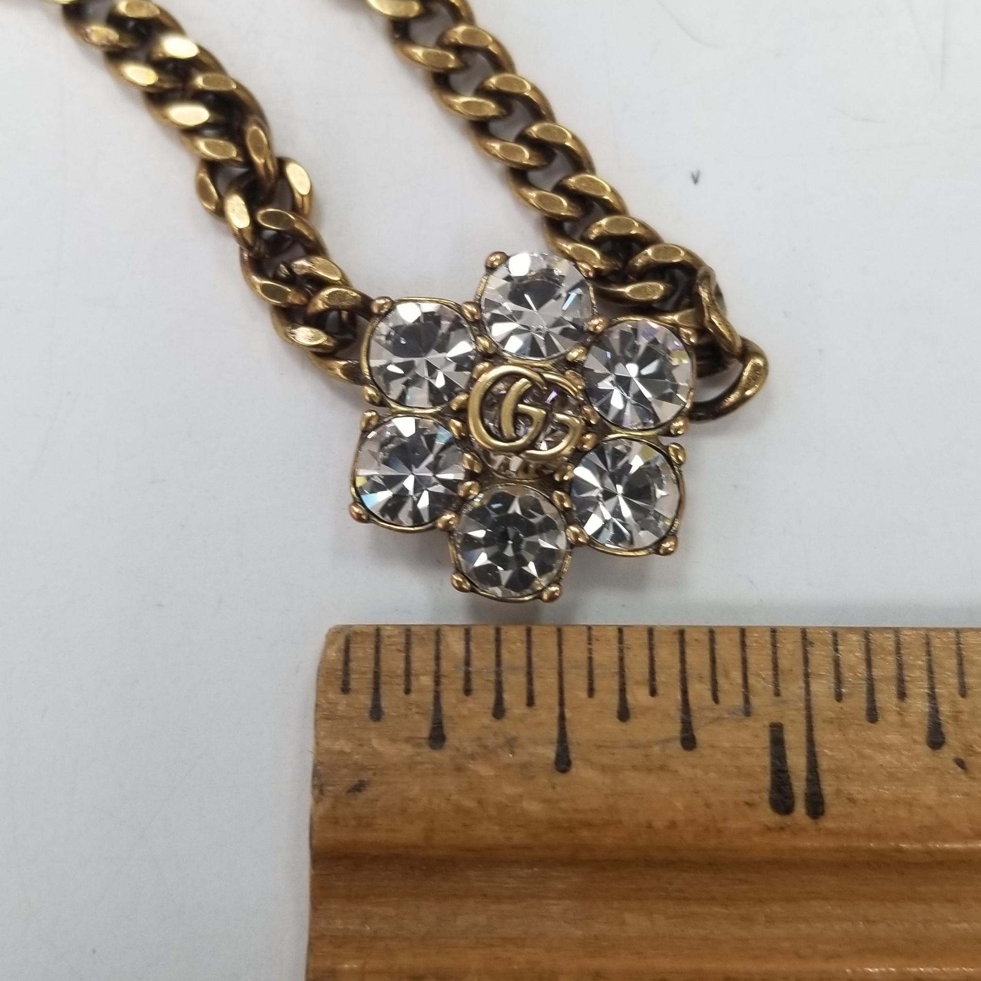 gucci necklace and earring set