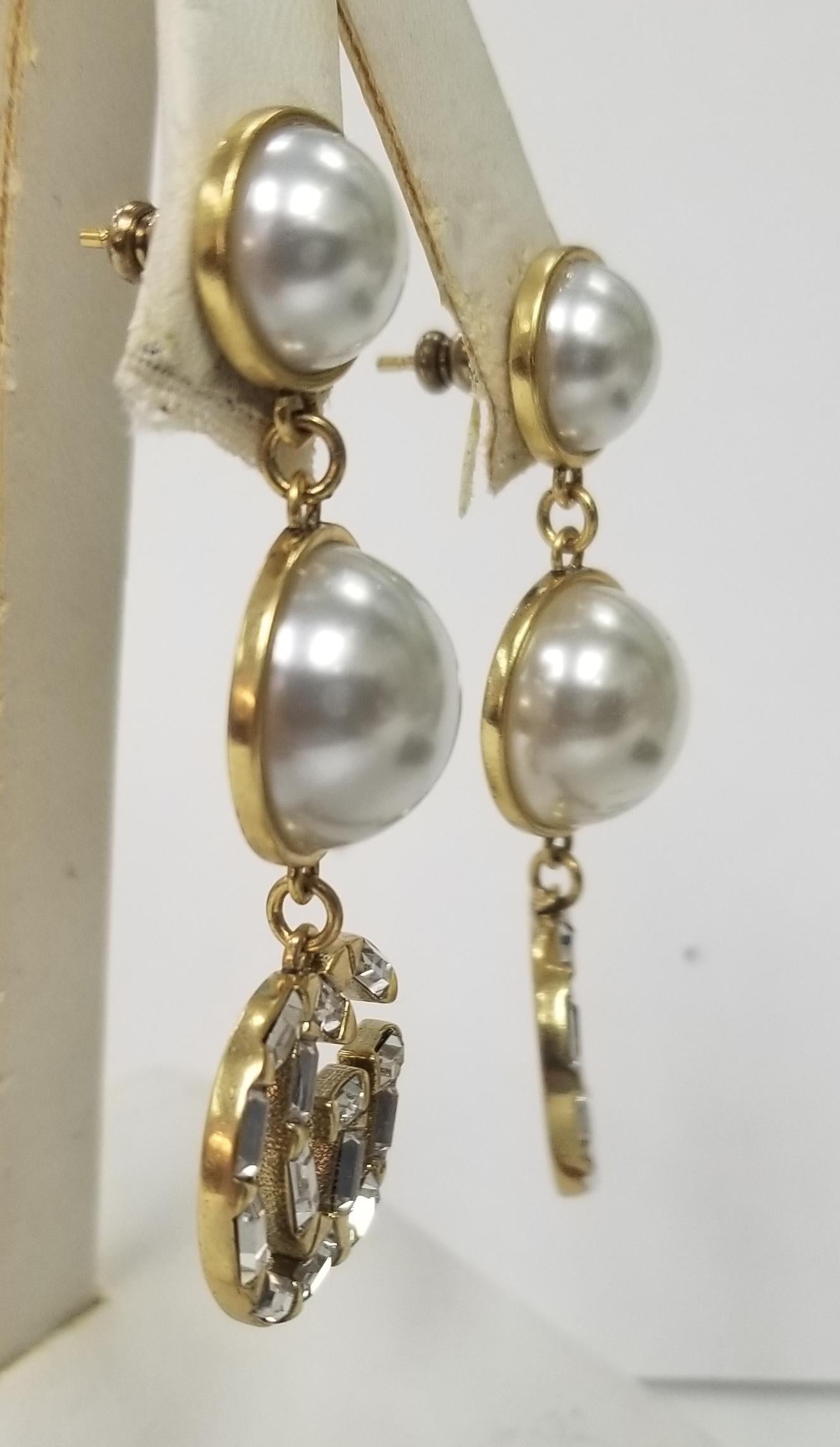 gucci pearl earrings