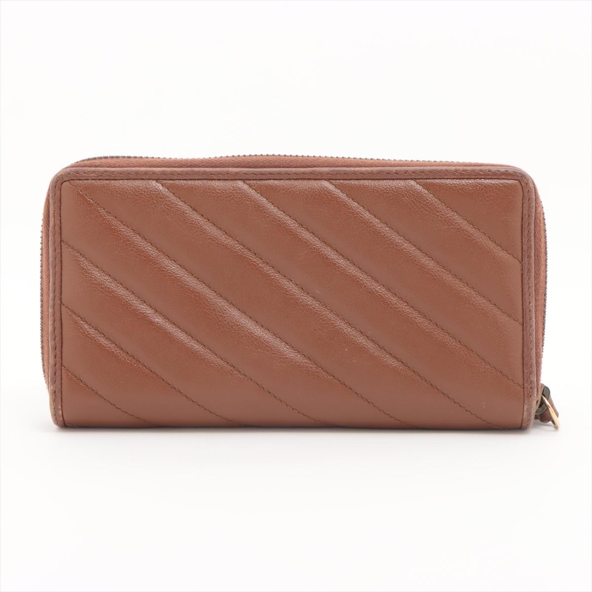 Gucci Double G Zippy Wallet Brown In Good Condition In Humacao, PR