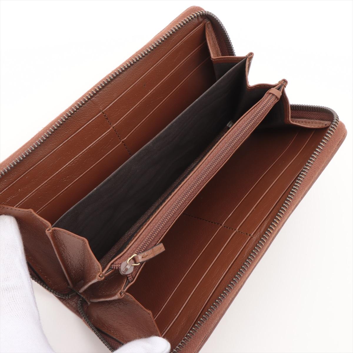 Women's Gucci Double G Zippy Wallet Brown