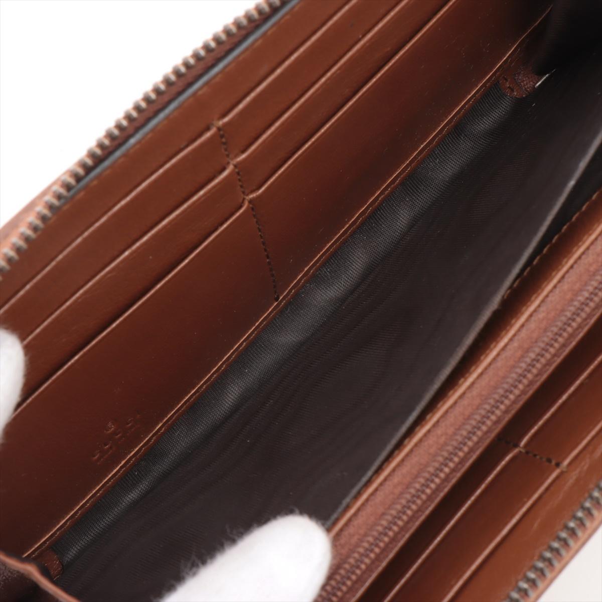 Gucci Double G Zippy Wallet Brown 1