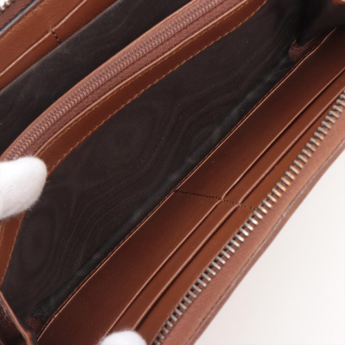 Gucci Double G Zippy Wallet Brown 3