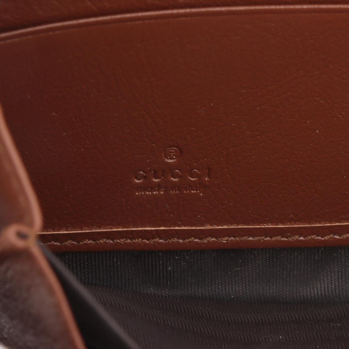 Gucci Double G Zippy Wallet Brown 5