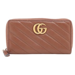 Gucci Double G Zippy Wallet Brown