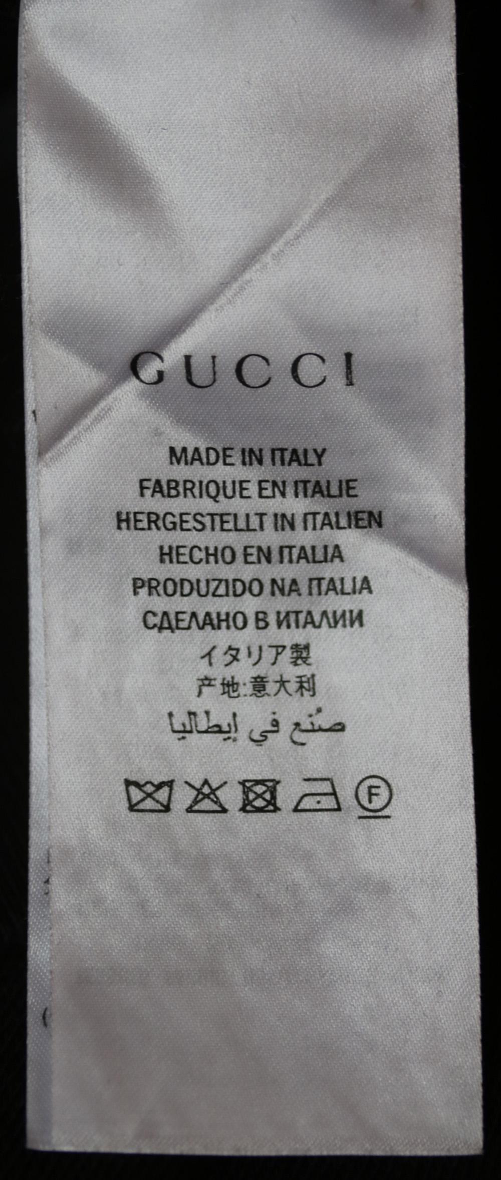 Black Gucci Dragon-Appliquéd Cotton-Jersey Hoodie
